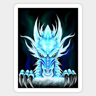 Peaking ice dragon Magnet